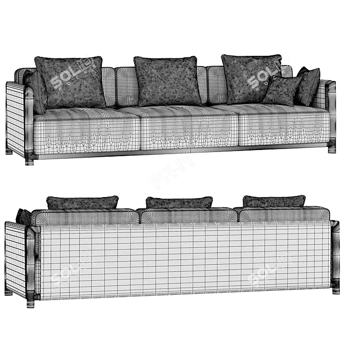 Elegant Dodo Sofa for Modern Spaces 3D model image 3