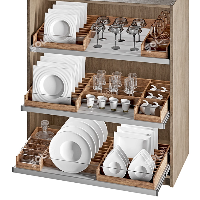 Elegant Decor Set 2018 3D model image 1