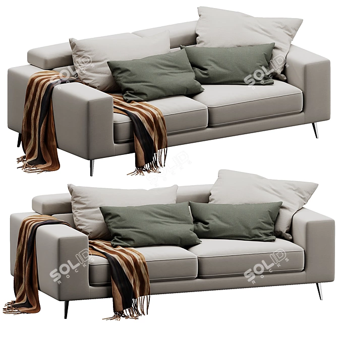 Modern Luxury Sofa 3D Model 3D model image 5