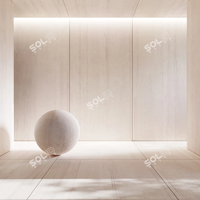 Premium Bianco Cemento Porcelain Tiles 3D model image 1