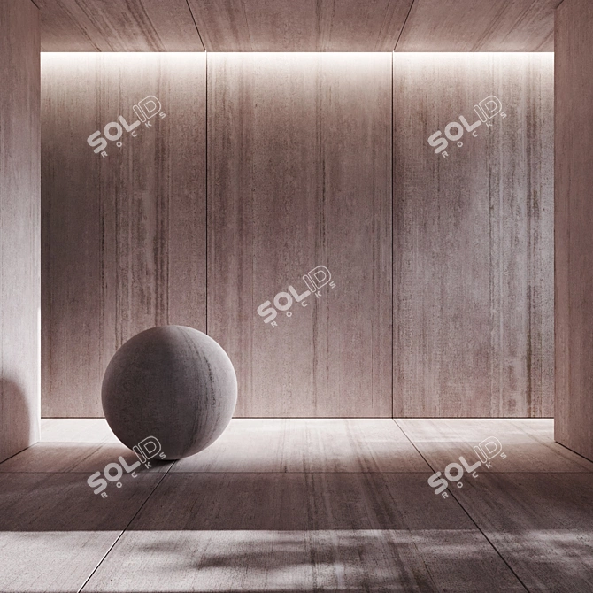 Neural-Enhanced Cemento Grigio Tiles 3D model image 1