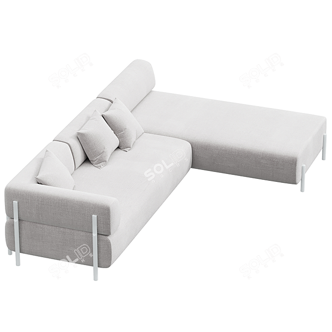 Versatile Palo Modular Corner Sofa 3D model image 2