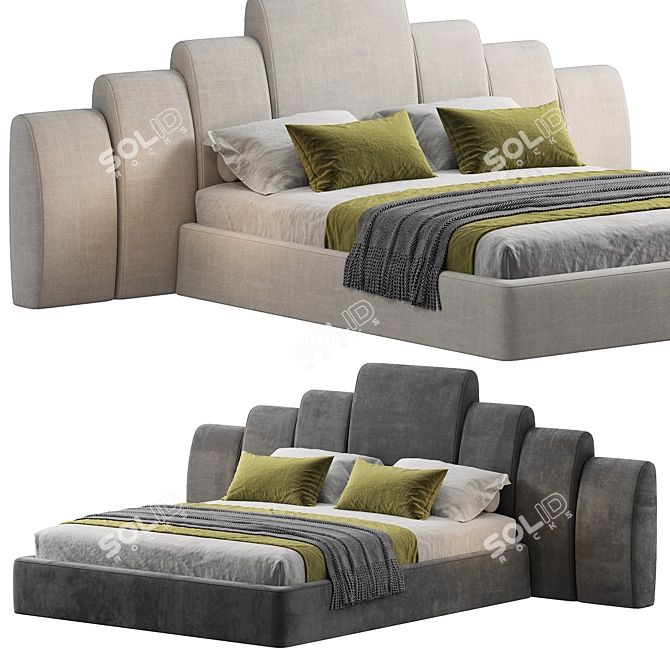 Luxury Kara Bed 2015 Model 3D model image 1