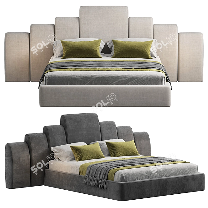 Luxury Kara Bed 2015 Model 3D model image 2
