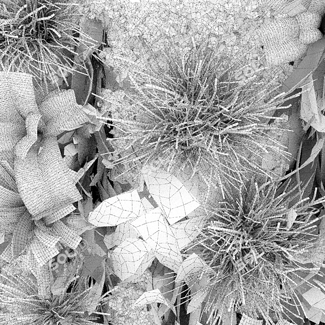 Vertical Leaf Plant Collection - Premium Quality 3D model image 5