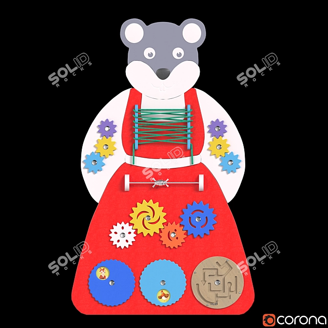 Interactive Mouse Rat Board 3D model image 1