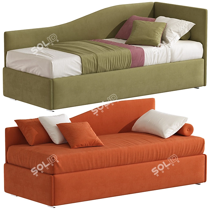 Convertible Sofa Bed Pluto 273 3D model image 1