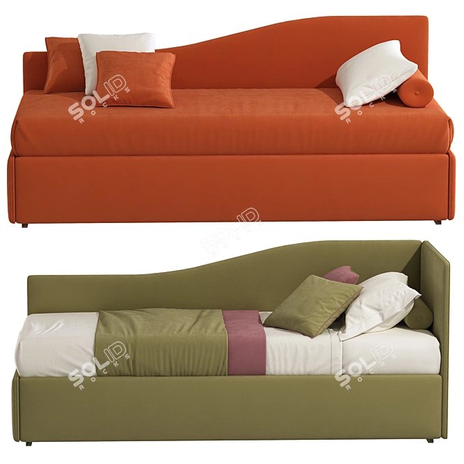 Convertible Sofa Bed Pluto 273 3D model image 3