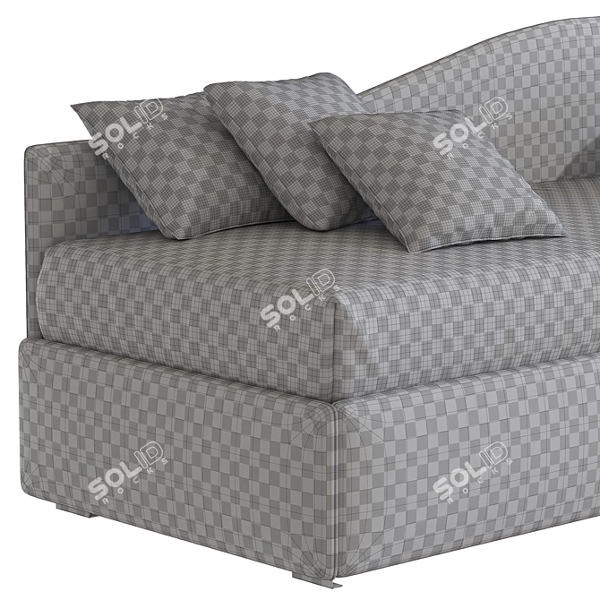 Convertible Sofa Bed Pluto 273 3D model image 5