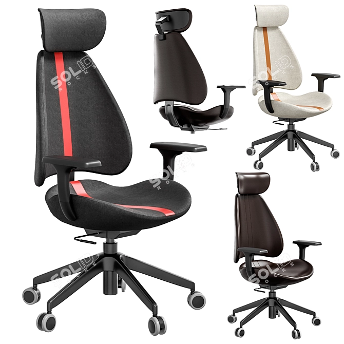 IKEA GRUPPSPEL Gaming Office Chair 3D model image 1