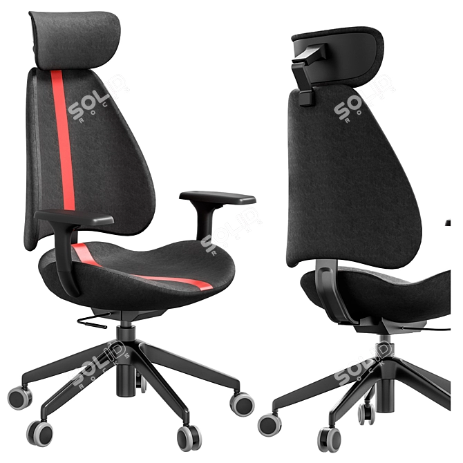 IKEA GRUPPSPEL Gaming Office Chair 3D model image 3