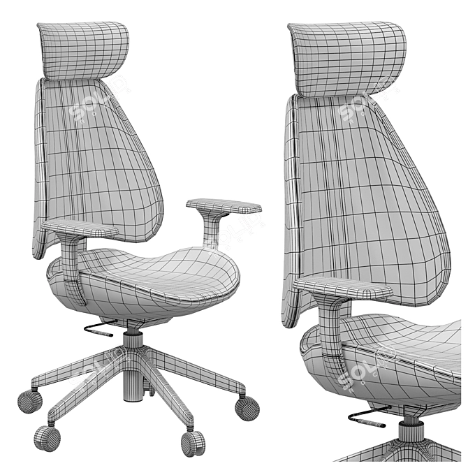 IKEA GRUPPSPEL Gaming Office Chair 3D model image 6