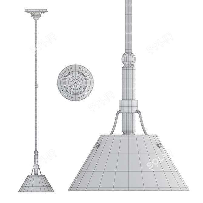 Modern Pendant Light Fixture 3D model image 3