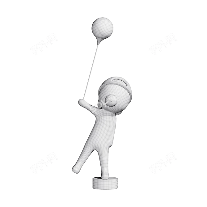 Bubble Boy Balloon Sculpture Decoration 3D model image 4