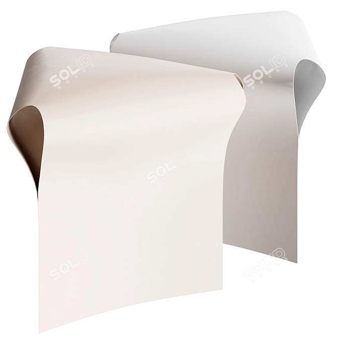 Martinelli Venezia Designer Stool 3D model image 1