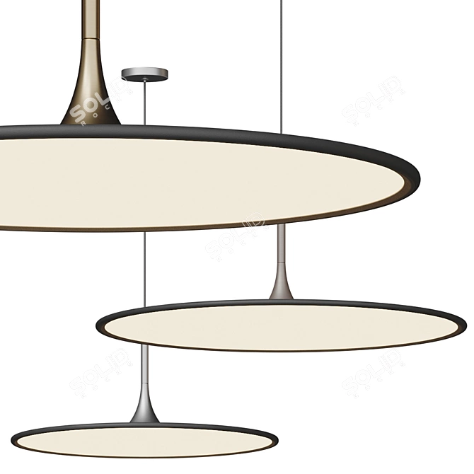 Modern Minimalist LED Pendant Light 3D model image 1