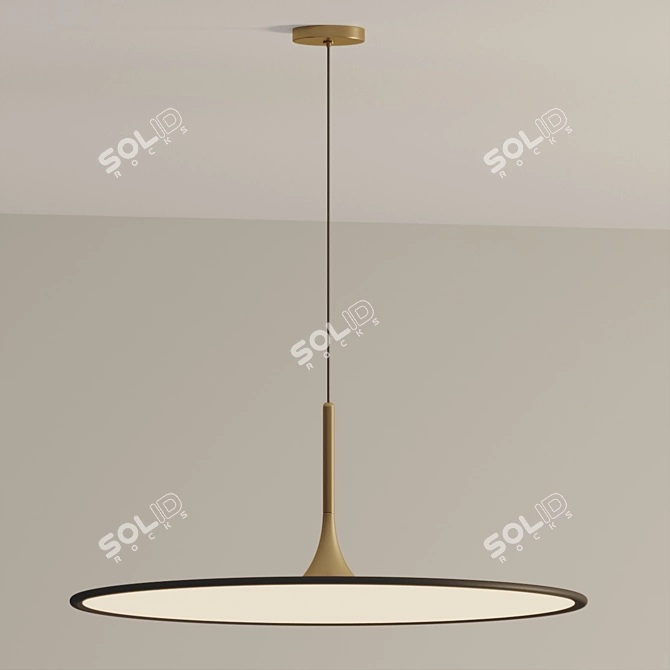 Modern Minimalist LED Pendant Light 3D model image 4
