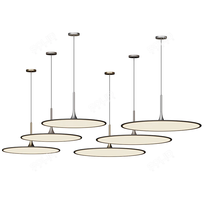 Modern Minimalist LED Pendant Light 3D model image 5