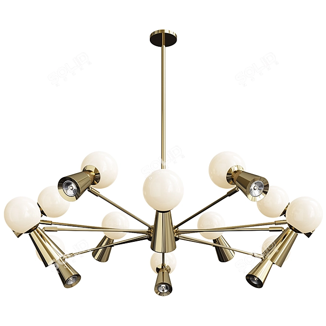 Sleek 2013 Abelina Design Lamp 3D model image 1