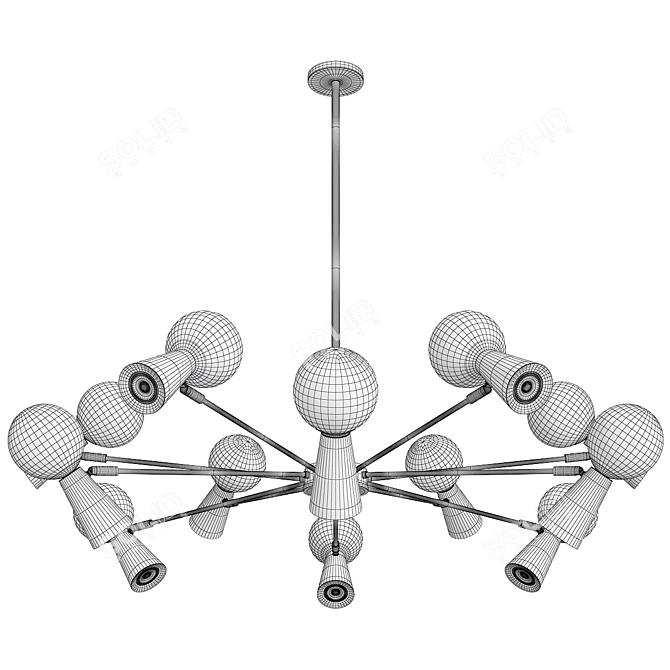 Sleek 2013 Abelina Design Lamp 3D model image 2