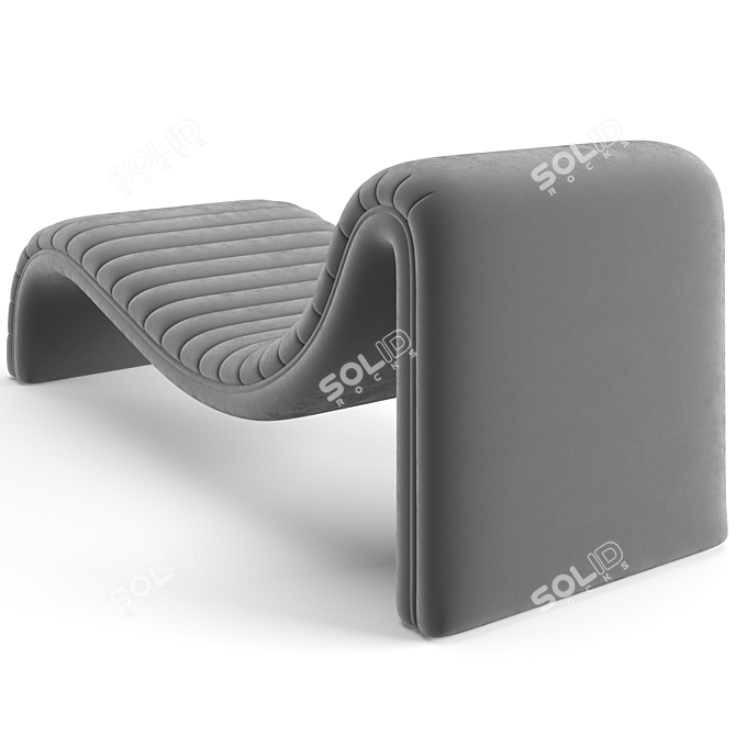 Elegant Eichholtz Chaise Lounge Pioneer 3D model image 5