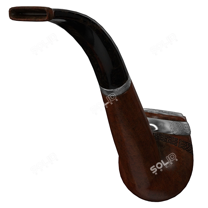 High-Quality Smoking Pipe Model 3D model image 2