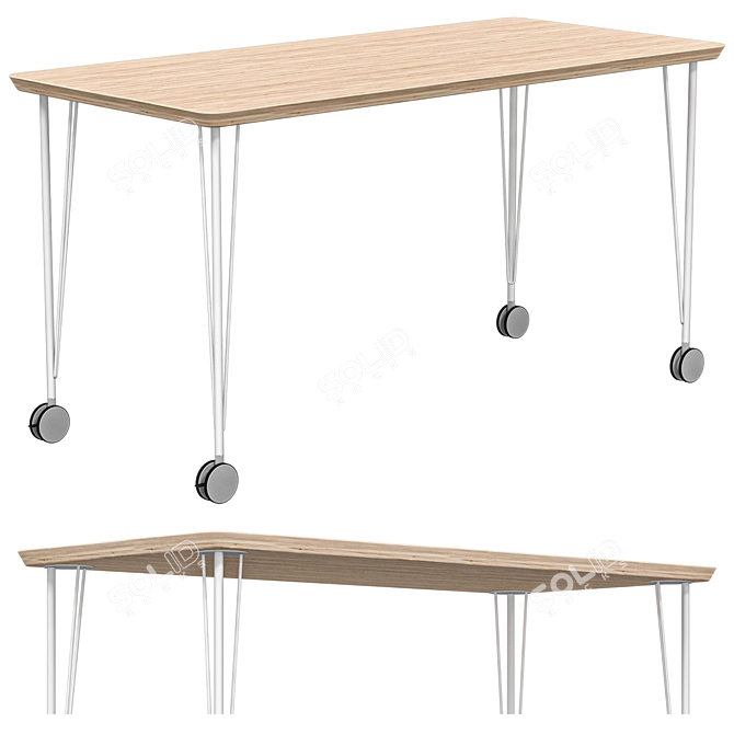 IKEA ANFALLARE KRILLE Writing Desk 3D model image 1