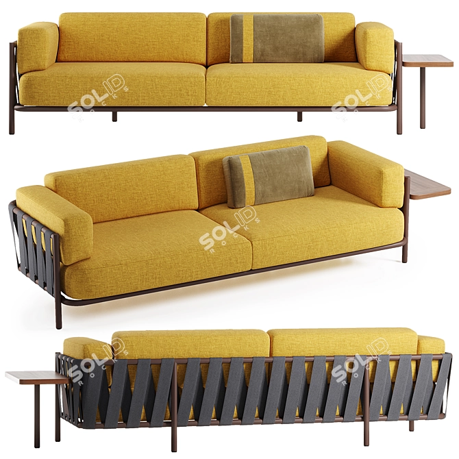 Arketipo Punta Ala Outdoor Sofa 3D model image 1