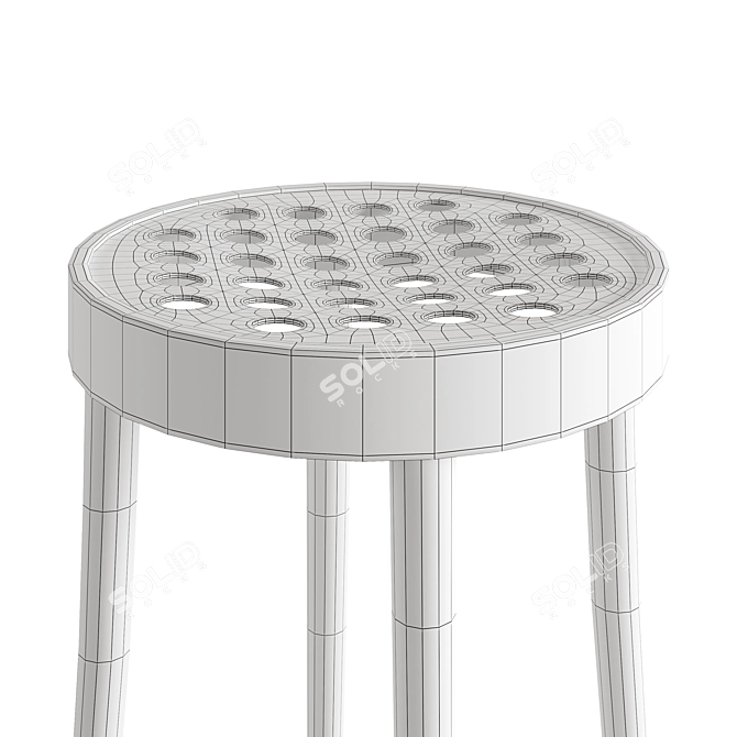 Corona Rendered TON 822 Stool 3D model image 3