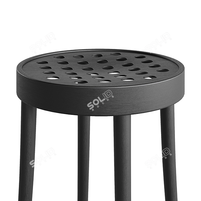 Corona Rendered TON 822 Stool 3D model image 4