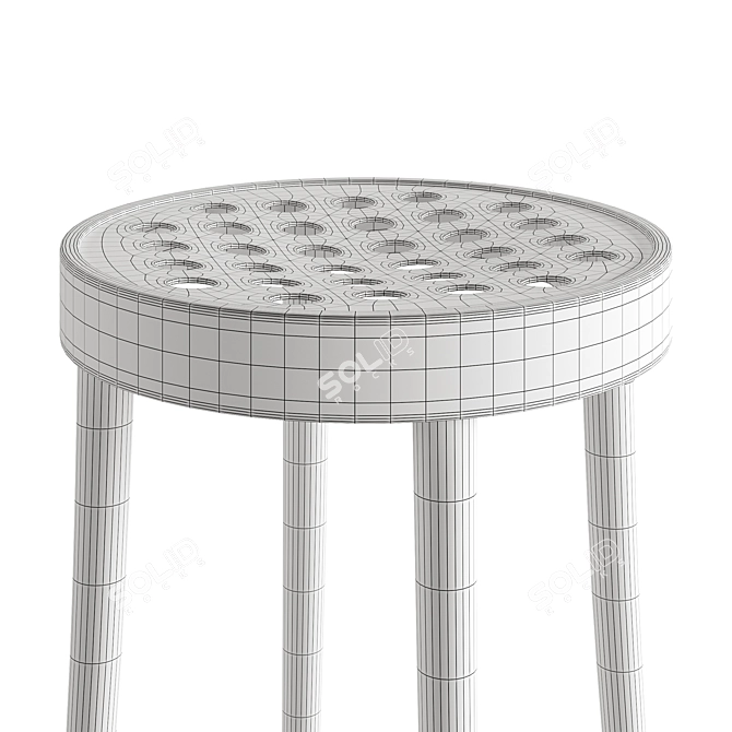 Corona Rendered TON 822 Stool 3D model image 5