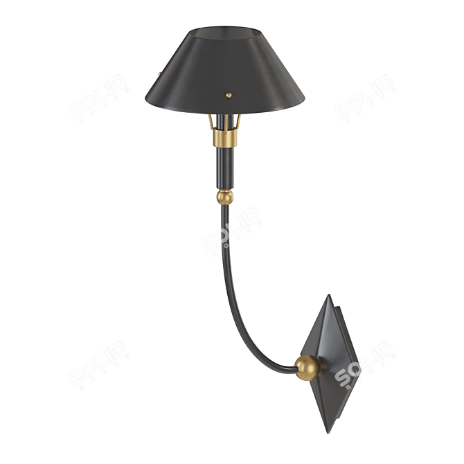 Turlington Large Sconce Lighting 3D model image 2