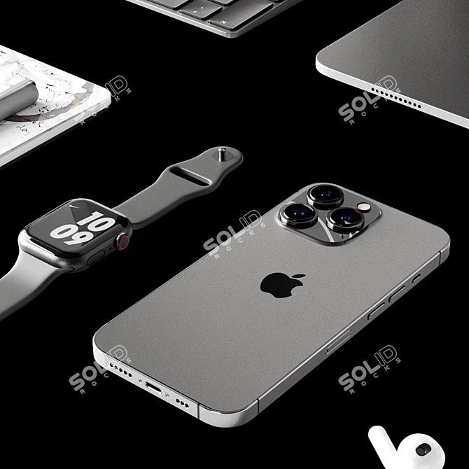 Apple Set 4 - 3D Model 3D model image 3