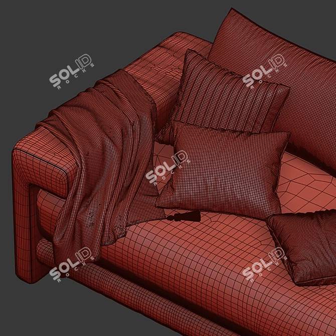 Sleek Camden 8 Sofa Model 3D model image 5