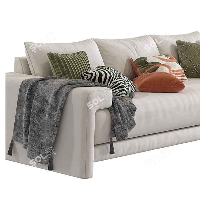 Sleek Camden 8 Sofa Model 3D model image 7