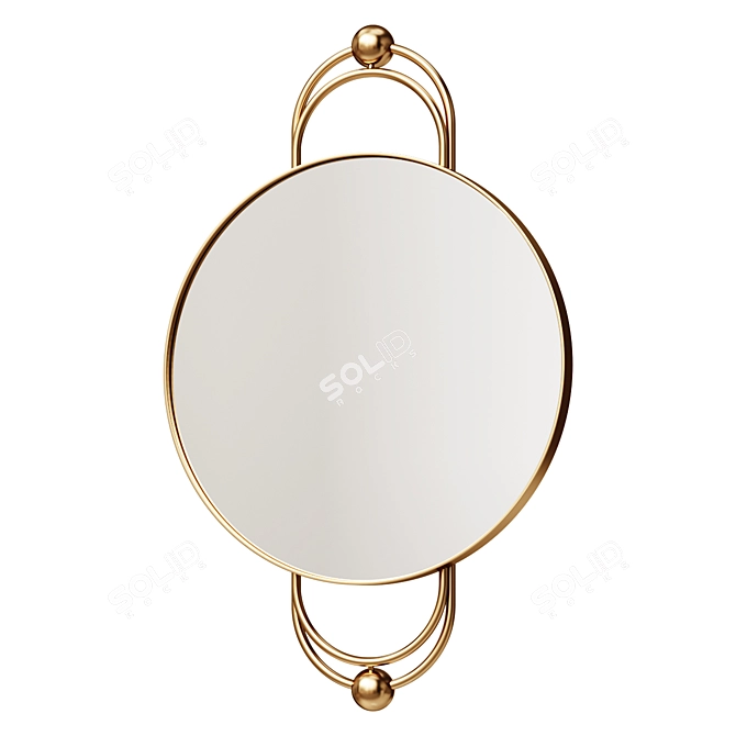 Caroline Gold Wall Mirror - Surya 3D model image 1