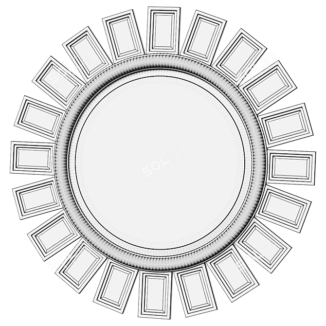 Uttermost Cyrus Mirror - In Stock 3D model image 2