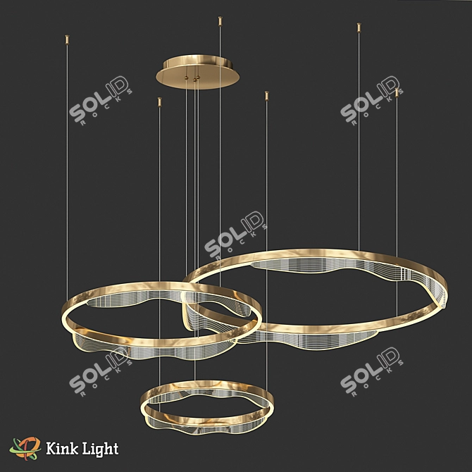 Elegance LED Pendant Light Fixture 3D model image 1