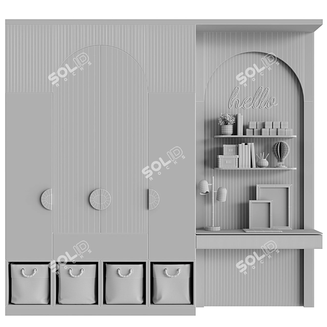 Modern 3D Child Room Decor 3D model image 7