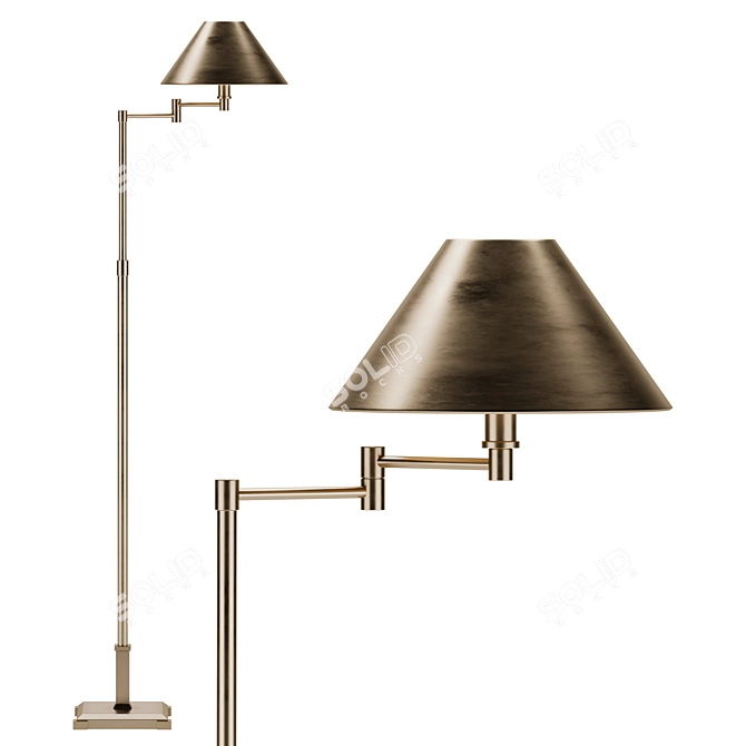 Restoration Hardware Petite Candlestick Floor Lamp 3D model image 2