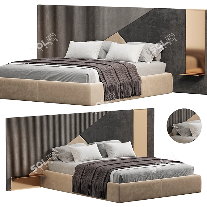 Modern Ego Bed Design 3D model image 1