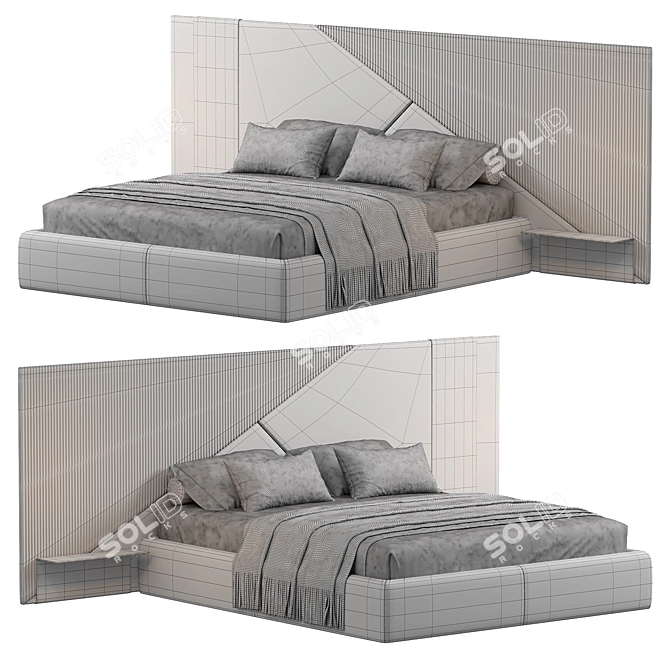 Modern Ego Bed Design 3D model image 4