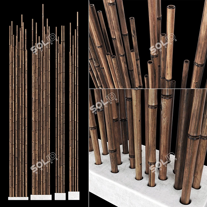 Urban Planter Decor #12 3D model image 1