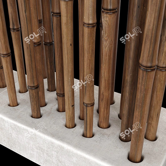 Urban Planter Decor #12 3D model image 3