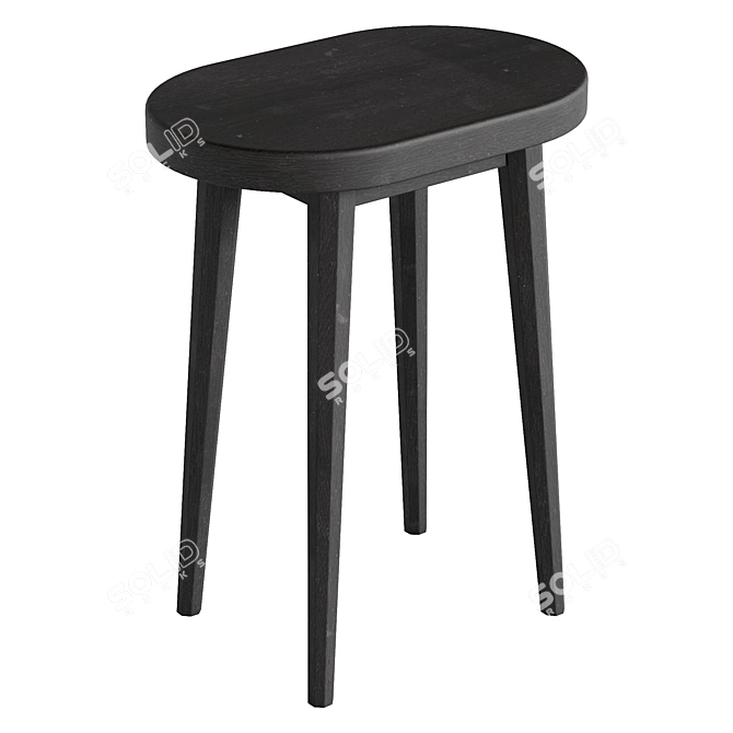 Modern Side Table Billie with XForm 3D model image 1