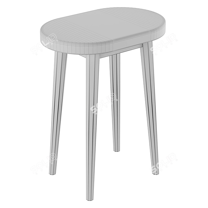 Modern Side Table Billie with XForm 3D model image 3