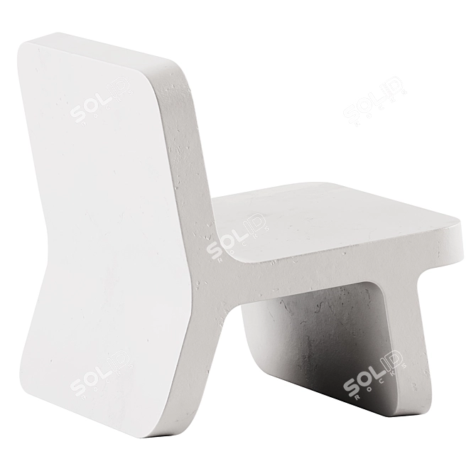 Cimento Toecello Lounge Chair 3D model image 2