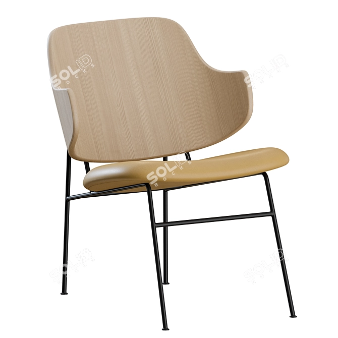 Danish Modern Icon Lounge Chair 3D model image 5