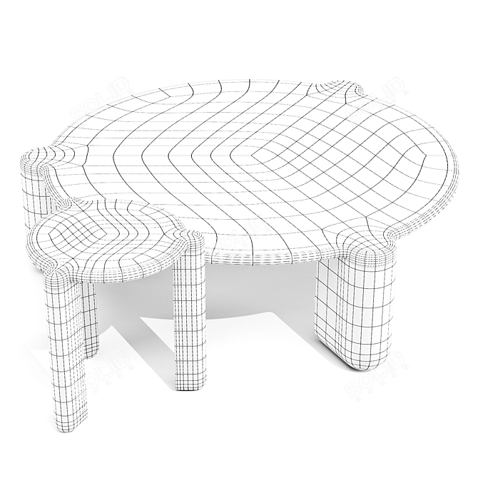 Radnor Bone - Limited Edition Tables 3D model image 3