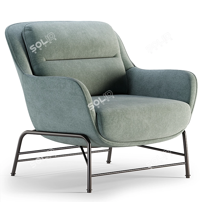 Contemporary SADIRA Armchair Model 3D model image 2
